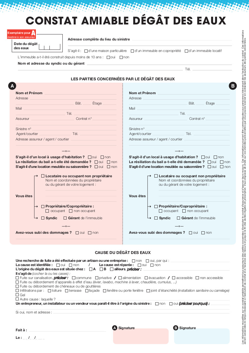 Constat D g t Des Eaux Conseils Pour Le Remplir Et T l chargement 